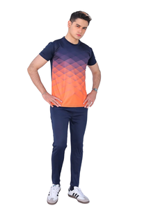 Ensemble survêtement 2 pièces pour hommes, t-shirt à manches courtes et short, vêtements de sport pour l'été, entraînement, course à pied, fitness, décontracté - Product Image 3