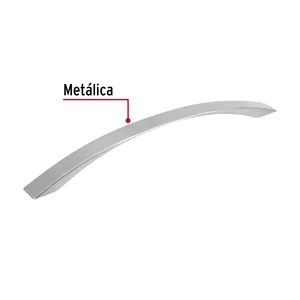 Linea moderna nichel 224mm scatola di 12 HERMEX maniglie e pomelli 96mm acciaio inox antico per camere da letto armadi cassettiere - Product Image 2