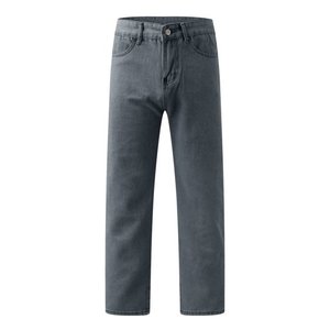 Noir gris Denim jean pantalon hommes automne noir bleu foncé droite hommes jean pantalon classique Caaual coton Stretch - Product Image 3