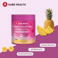Gummies Probiotiques pour Femmes avec Écorce d'Orme Rouge, Favorisent l'Équilibre de la Flore Vaginale, le pH, l'Immunité et la Santé Digestive, 60 unités, Marque Privée OEM