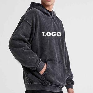 Sudadera de algodón unisex, Sudadera con capucha de peso pesado de invierno con logotipo de impresión de soplo personalizado para hombres y mujeres, ropa de calle térmica - Product Image 6