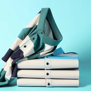 Un polo personnalisé neuf brodé d'un logo pour un homme Chemises polo pour hommes Chemises polo - Product Image 3