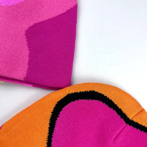 Custom OEM Logo High Quality Acrylic Jacquard Winter Warm <b>Skull</b> Knitted Sports Design Soft Children's Unisex Adjustable <b>Beanie</b> - Product Image 5