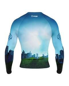 Custom Best Quality Plain Breathable MMA Rash Guard <b>Long</b> <b>Sleeve</b> Unisex Regular Fit Compression Eco-Friendly Quick Dry - Product Image 2