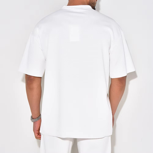 เสื้อยืดแขนสั้นสำหรับผู้ชายคอกลมใส่สบายระบายอากาศได้ดีขนาดใหญ่ออกแบบได้ตามต้องการ - Product Image 3