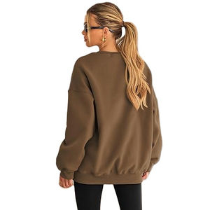 Sudadera Extra Grande de Algodón 100% Ecológico de Secado Rápido con Logotipo Premium en la Parte Delantera para Mujer, OEM - Product Image 4