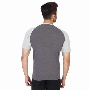 Vente en gros de t-shirts d'occasion pour hommes en vrac gris coupe ajustée demi-manches col rond vêtements d'été pour adultes stock mix fournisseur de balles de vêtements - Product Image 2