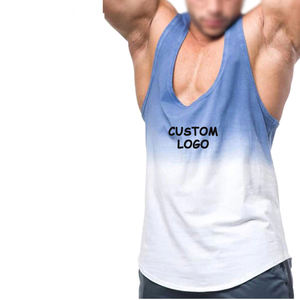 เสื้อกล้ามคอสี่เหลี่ยมสำหรับผู้ชายเสื้อกล้ามลำลองกล้ามเนื้อสีพื้น - Product Image 6