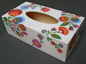 Boîte à mouchoirs en bois de qualité supérieure avec impression Meena |   Décoration artisanale de style Meenakari pour la maison et le bureau - Product Image 5