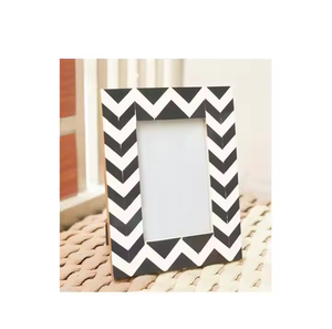 กรอบรูปฝังกระดูกกรอบรูปแกะสลักด้วยมือจากงานฝีมือรูปพระจันทร์เสี้ยว - Product Image 2