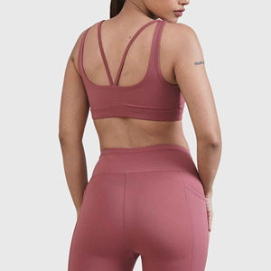 Soutien-gorge de sport pour femmes, haute qualité, sans couture, rembourré, à fort impact, pour la salle de sport, la remise en forme, le yoga, grande taille, tendance, OEM ODM, faible MOQ, 2024 - Product Image 6