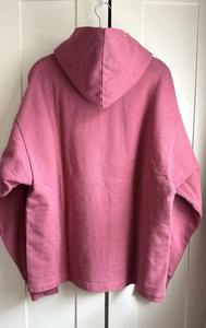 Sudadera con capucha de Jersey de algodón con estampado de logotipo de gran tamaño rosa viejo de talla grande OEM sudaderas con capucha personalizadas pulóver sudaderas con capucha de gran tamaño 2017 - Product Image 2