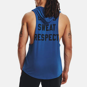 เสื้อมีฮู้ดแขนกุดสำหรับผู้ชายเสื้อกล้ามเพาะกายเสื้อกล้ามไม่มีแขน - Product Image 2