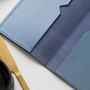 Porta billetes de cuero elegante para Cafe POS Systems Logotipo personalizado Múltiples compartimentos Protección RFID - Product Image 3