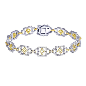 Custom New Design Classic <b>Charm</b> S925 Silver With Moissanite Round Diamond Luxury <b>Bracelet</b> For Women Perfect Birthday Gift - Product Image 1