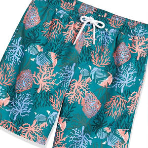 Pantalones cortos de baño transpirables de secado rápido para hombre, ropa de playa de color sólido de verano para hombre con logotipo personalizado al por mayor - Product Image 6