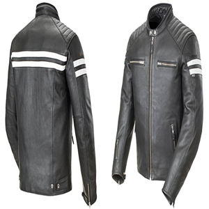 Chaqueta de Motociclista Negra de Alta Calidad para Hombre, Nuevo Diseño, Piel de Cordero Auténtica, Transpirable, Resistente al Viento e Impermeable, para Motociclismo y Automovilismo - Product Image 1