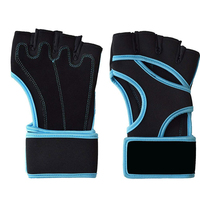 Gants de musculation unisexes antidérapants en néoprène robuste, légers et extensibles, à demi-doigts, avec sangle de poignet réglable pour le cross-training
