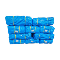Bâche en PE sur mesure, imperméable, durable, pour extérieur, avec bords renforcés et œillets métalliques