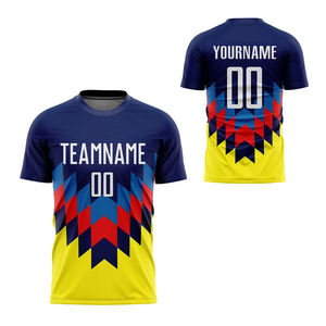 Breathable Sublimation Soccer Jerseys Custom Logo Uniforms Adults Clubs Teams High Quality Quick Dry 100% Polyester <b>Half</b> Sleeve - Product Image 1