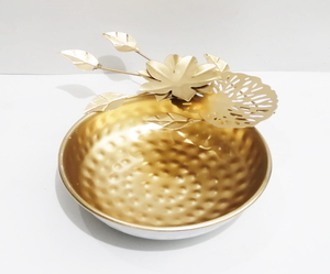 ชามเสิร์ฟอาหารดีไซน์แบบกลมเคลือบผงเหล็กแฟนซีชามสำหรับใช้ในบ้านโรงแรมและร้านอาหาร - Product Image 2