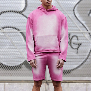 Sweats à capuche personnalisés pour hommes 100% coton épais poids lourd surdimensionné sweats à capuche épaules tombantes streetwear pull à capuche vierge pour moi - Product Image 5