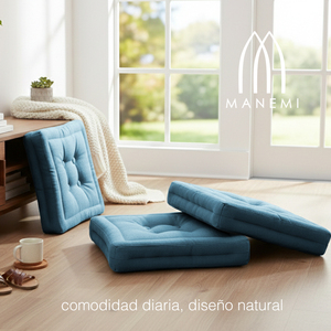 Coussins de sol rembourrés décoratifs confortables 60x60x10cm, coussins lombaires et coussins de siège pour l'intérieur, pour palettes, bancs, chaises - Product Image 6
