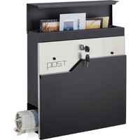 Boîte aux lettres de jardin au design moderne, boîte à colis extérieure en acier inoxydable, style personnalisé, boîte aux lettres américaine, logo personnalisé