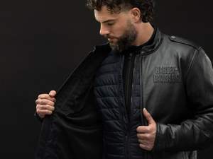 Chaqueta de cuero para hombre Layering System Captains - Product Image 3