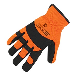 ถุงมือช่างยนต์งานช่างหนังมีแผ่นผ้าฝ้ายเสริมแรงทนทานต่อการขัดถูโลโก้ได้ตามต้องการ - Product Image 5