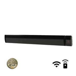 Calefactor Radiante Eléctrico ELCON ARH-40RW de 4000W, Onda Larga, Aluminio Negro, con Wi-Fi y Control Remoto - Product Image 1