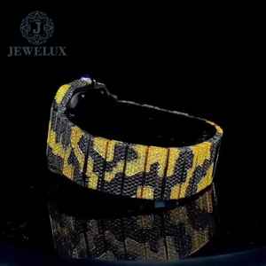 Montre pour homme à quartz automatique de qualité supérieure Iced VVS Moissanite Square Stainless Steel Case Black Yellow Diamond Style - Product Image 6