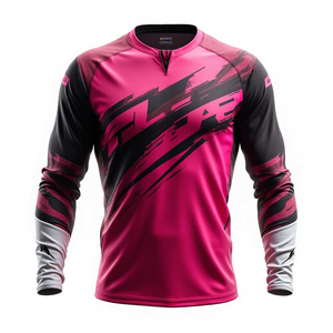 Maillots de motocross personnalisés % Polyester Tissu respirant Conçu pour un confort durable Sécurité du pilote Course Aventure - Product Image 6