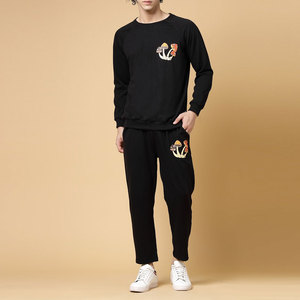 Hommes Nouveau Design Hiver Active Wear Survêtement Ensemble À La Mode Respirant Imprimé Sweat Costume Lourd Uni Solide 100% Coton - Product Image 1