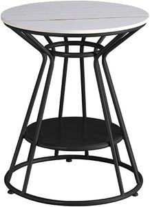 Best Selling Elegant Black <b>Frame</b> with Marble Top Side Table For Home Decoration in <b>Low</b> Price - Product Image 4