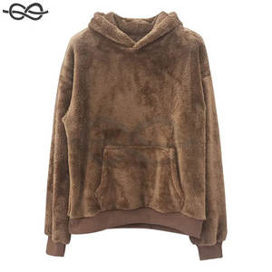 Sudaderas cálidas y esponjosas para hombre, suéter con capucha de terciopelo de doble cara, suéter de lana de cordero de invierno, sudaderas informales - Product Image 1