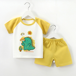 MOMO เด็กเด็กผู้หญิงลำลองฤดูร้อนแขนสั้นผ้าฝ้ายแห้งเร็วเสื้อผ้าพิมพ์ลาย - Product Image 4