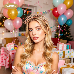 Diadema <span class=keywords><strong>de</strong></span> Diamantes <span class=keywords><strong>de</strong></span> Imitación para Cumpleaños YACHEN, Tiara Brillante <span class=keywords><strong>de</strong></span> Cristal, Corona para Fiesta, Accesorio para el Cabello, Venta al por Mayor para Fiestas <span class=keywords><strong>de</strong></span> Cumpleaños <span class=keywords><strong>de</strong></span> Niñas - Product Image 5