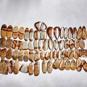 Más vendidos 100% Natural AAA Grade Picture Jasper Piedras preciosas Ágata verde Piedras sueltas para par de joyas - Product Image 1