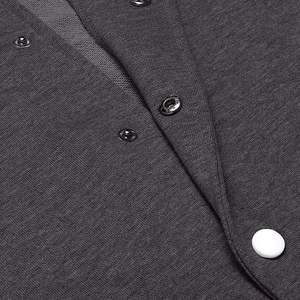 Diseña Tu Propia Chaqueta Universitaria Personalizada de Invierno con Cuello Alto y Logotipo Frontal, de Alta Calidad, Transpirable, de Algodón/Lana para Hombre - Product Image 4