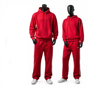 Survêtements confortables de haute qualité 100% coton, survêtements lourds pour la course à pied, survêtements et sweats à capuche surdimensionnés pour hommes - Product Image 2