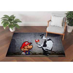 Alfombra Impresa: Alfombras Modernas Personalizadas con Diseños Únicos de Graffiti, con Pelo Suave - Product Image 1