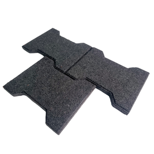 2024 Best Selling Soft Landing Surface Rubber Flooring Dogbone T-Bone Pavers Tiles Perfect for Indoor/Outdoor Equine Flooring - Product Image 1