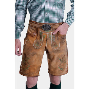 OEM Fabricación de fábrica Bavarian Custom Short Lederhosen para los hombres Último estilo Casual Patrón sólido Ecológico Antiarrugas - Product Image 4