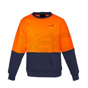 Sudadera de algodón de alta visibilidad para invierno 2023, Sudadera con capucha de trabajo de seguridad con logotipo reflectante, ropa de advertencia de seguridad personalizable - Product Image 3