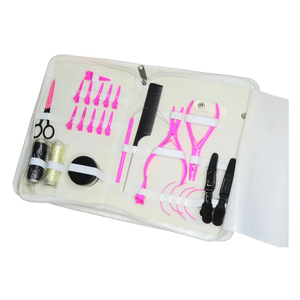 Pince multifonction en acier inoxydable pour extensions de cheveux, élimination des micro-perles - Outils essentiels pour extensions de cheveux avec étui blanc - Product Image 1