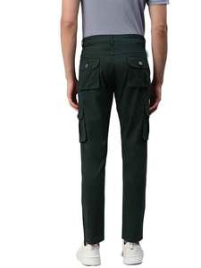 Pantalones cargo de hombre al por mayor, pantalones cargo de color verde bosque OEM con diseño de logotipo personalizado para hombre - Product Image 3