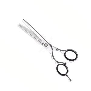 Ciseaux de coiffure professionnels en acier inoxydable sur mesure de haute qualité, design droit, finition poli miroir, à pointe arrondie - Product Image 5