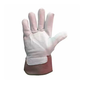 Guantes de trabajo de cuero de seguridad con logotipo personalizado a bajo precio Guantes de trabajo de cuero para hombres para seguridad de manos Guantes de cuero de la mejor protección - Product Image 1