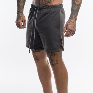 Shorts décontractés hommes Spandex coton course Sport Baseball Shorts homme été taille élastique lâche solide genou longueur Shorts hommes - Product Image 1